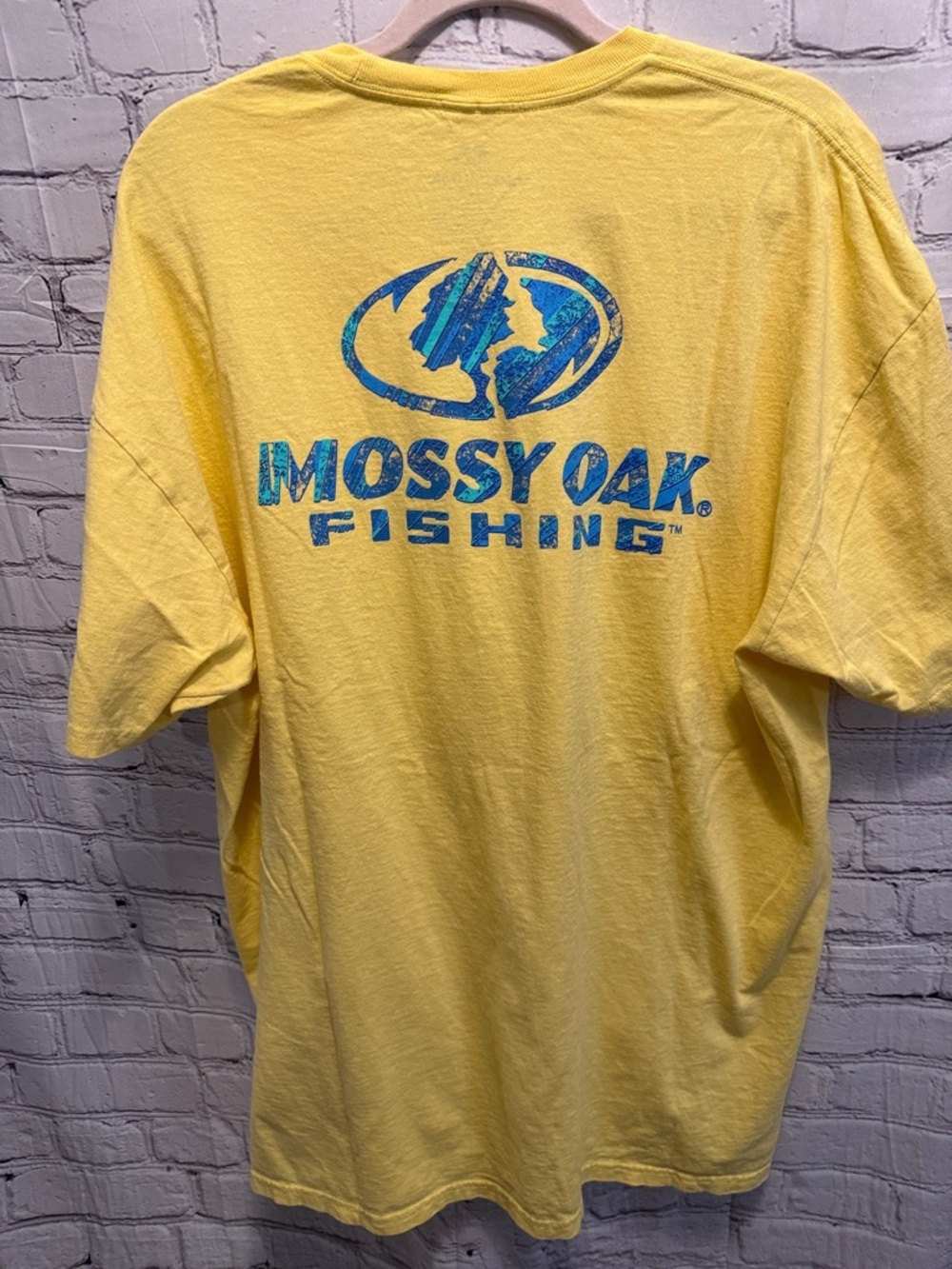 Mossy Oak Yellow Short-Sleeve Fishing Tee - Picture 4 of 5